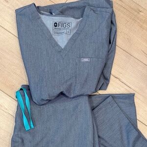 Figs Scrubs Set Gray Size Large/Large Tall